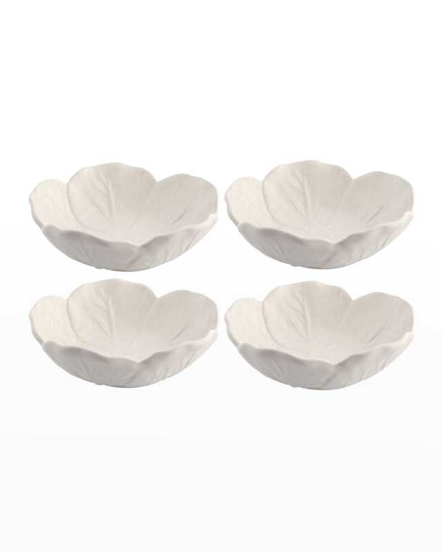 Cabbage 6 oz. Bowls, Beige - Set of 4
